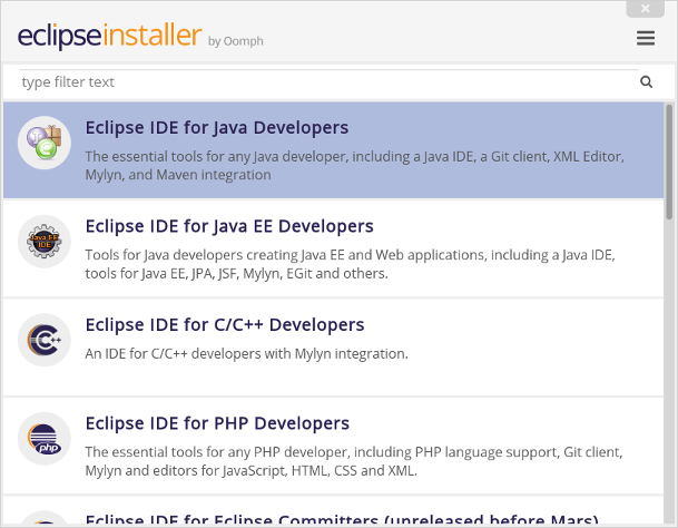eclipse ide for mac os mojave